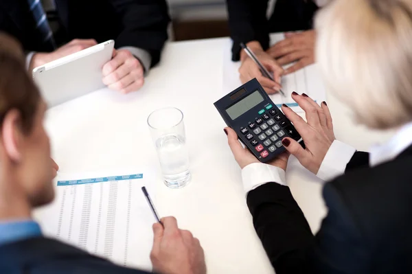 Business people having meeting together — Stock Photo, Image