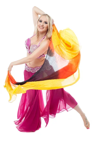 Gorgeous pretty sexy belly dancer — Stock Photo, Image