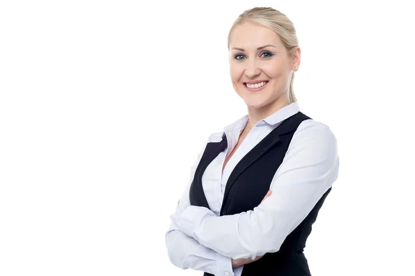 Portrait of charming young business lady — Stock Photo, Image