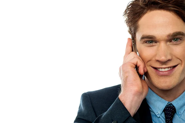 Businessman attending an important call — Stock Photo, Image