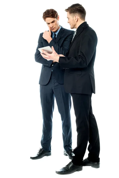 Serious discussion between corporates — Stock Photo, Image