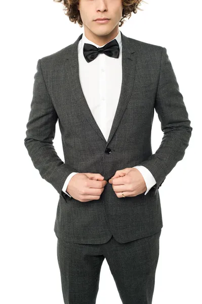 Cropped image of a man in tuxedo — Stock Photo, Image