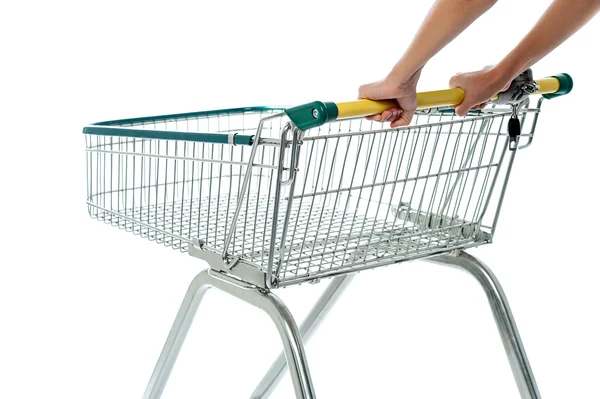 Empty shopping cart, add to cart — Stock Photo, Image