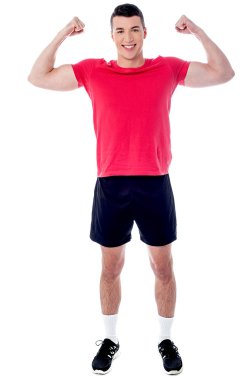heyecanlı genç spor adamı