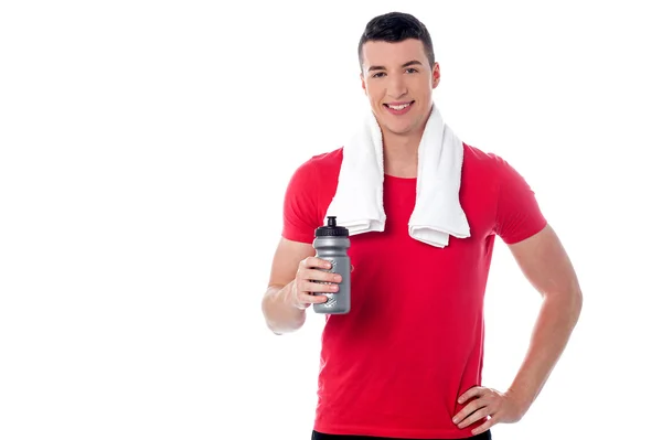 Handsome young fitness guy — Stock Photo, Image