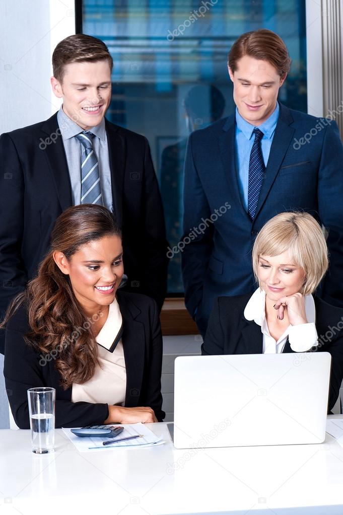 Group of business executives at office