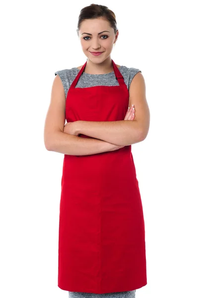 Female chef posing with confidence — Stock Photo, Image