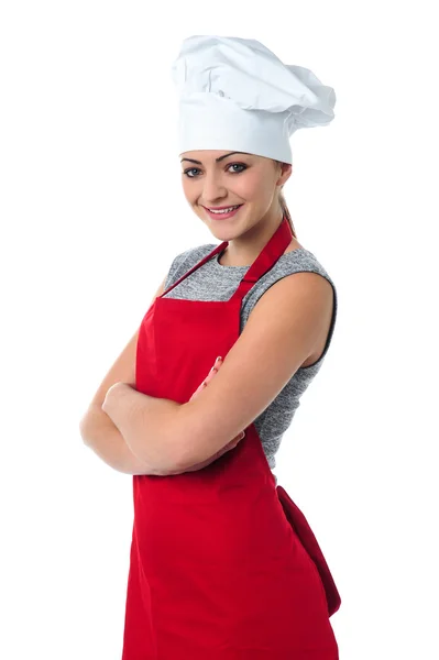 Confident young female cook Stock Image