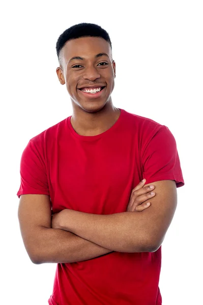 Smart young model posing with confidence — Stock Photo, Image