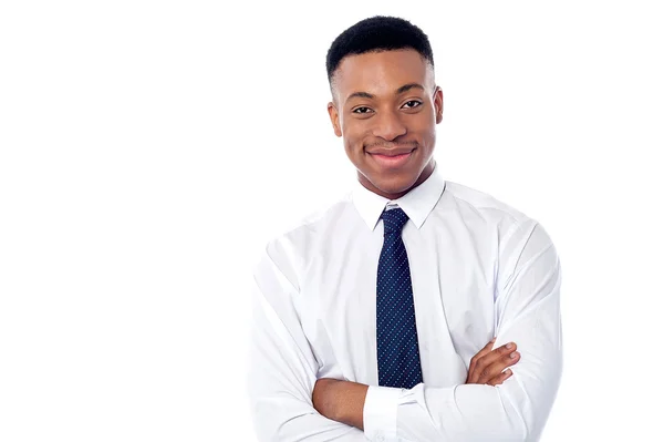 Retrato de jovem executivo de negócios — Fotografia de Stock