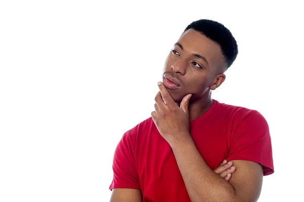 Young man thinking something — Stock Photo, Image