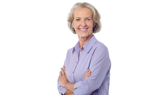 Улыбающийся пенсионер
