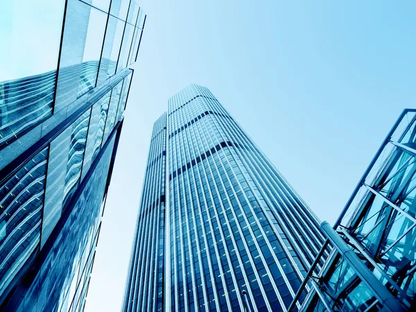 Modern office buildings from low angle view Stock Photo