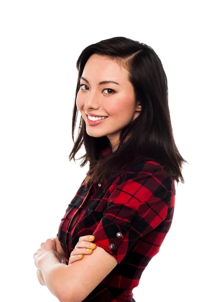 Confident young pretty girl — Stock Photo, Image