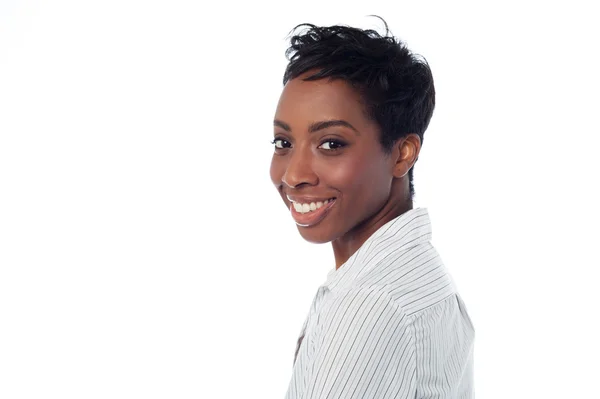 Smiling confident female secretary — Stock Photo, Image