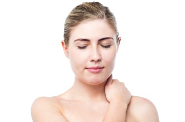 taze bir cilt güzel kız