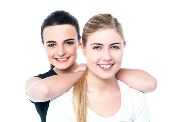 Young pretty caucasian girls — Stock Photo, Image