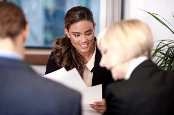 Business executives in a meeting — Stock Photo, Image