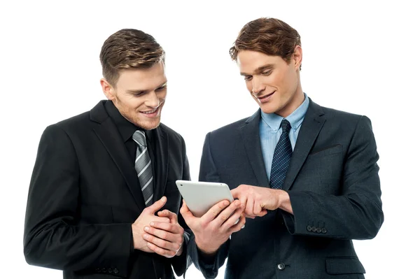 Smiling young businessmen — Stock Photo, Image