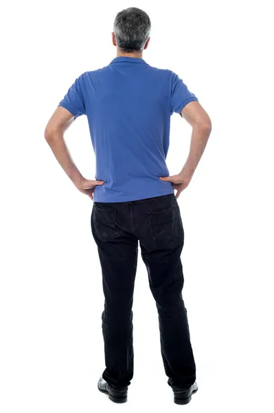 Back view of mature man — Stock Photo, Image