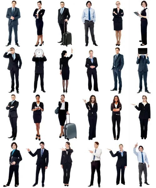 Group of business people, collage concept. — Stock Photo, Image