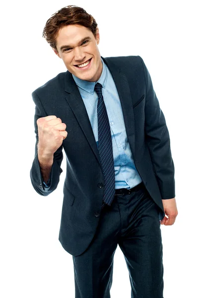 Energetic young businessman — Stock Photo, Image