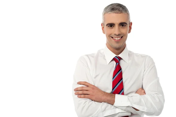 Sonriente joven ejecutivo de negocios —  Fotos de Stock