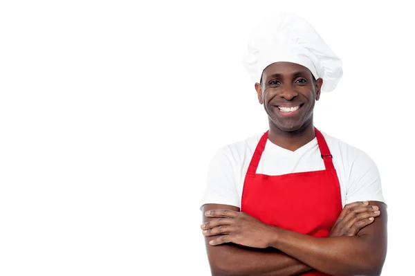 Cheerful male chef — Stock Photo, Image