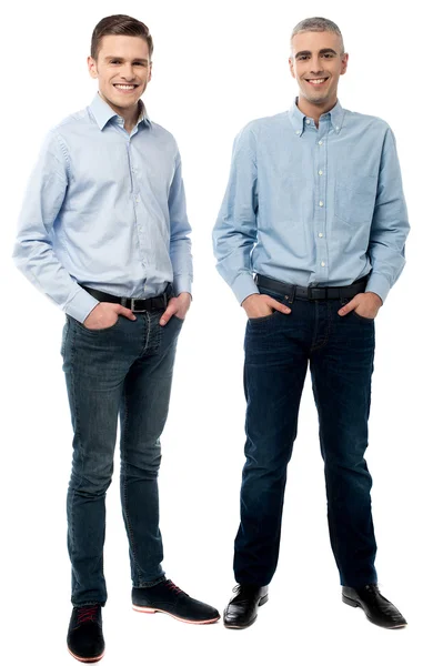 Casual young men posing in style — Stock Photo, Image