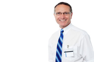 üst düzey gülümseyen iş profesyonel