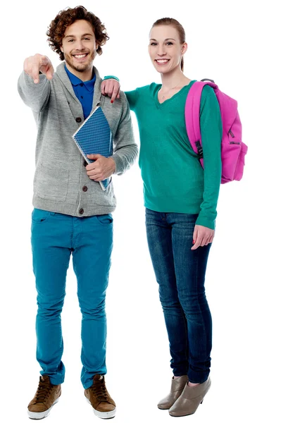 Classmates posing together Royalty Free Stock Images