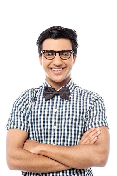 Smiling young man isolated over white — Stock Photo, Image