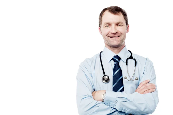 Doctor with folded arms — Stock Photo, Image