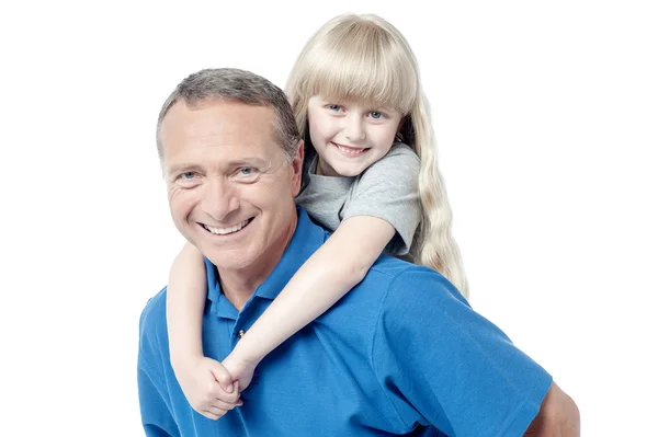 Gelukkige familie, vader en klein meisje — Stockfoto