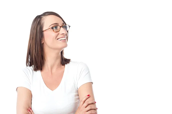 Woman with arms crossed — Stock Photo, Image