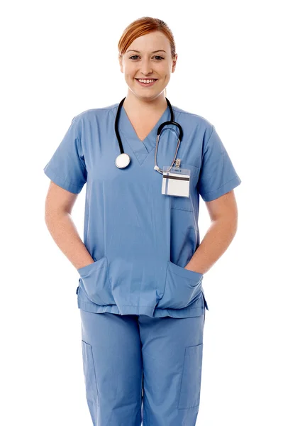 Female doctor with stethoscope Stock Image