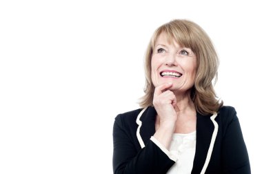 Olgun kadın düşünme