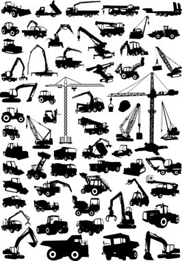 Construction techniques big collection clipart