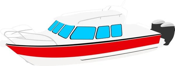 Bateau moderne — Image vectorielle