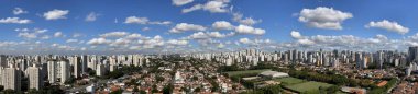 Brezilya 'nın Sao Paulo kentinin panoramik manzarası.