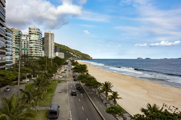 Rio Janeiro Brazilië Strand Van Sao Conrado Rechtenvrije Stockafbeeldingen