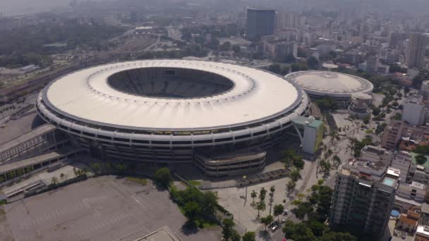 Stadion Maracana Brazilský Fotbal Město Rio Janeiro Brazílie Jižní Amerika — Stock video