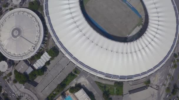 Maracana Stadium Brasiliansk Fotboll Rio Janeiro Brasilien Sydamerika — Stockvideo