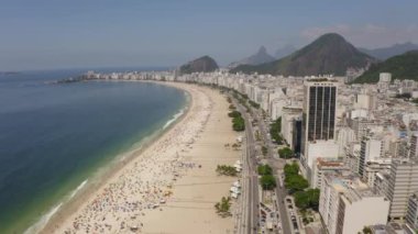 Copacabana plajı. Rio de Janeiro şehri, Brezilya. Güney Amerika.