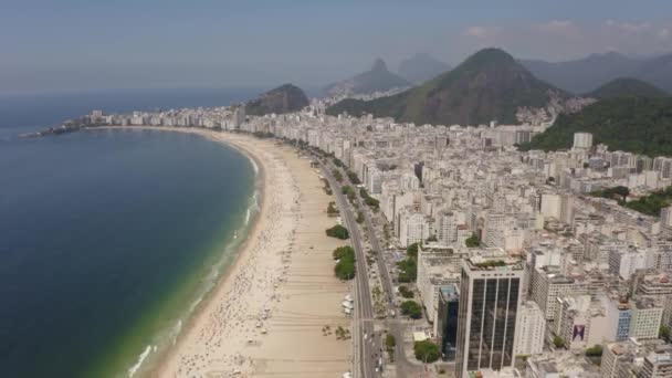 Città Rio Janeiro Brasile Spiaggia Copacabana — Video Stock