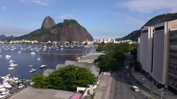 Río Janeiro Brasil Montaña Pan Azúcar — Vídeos de Stock