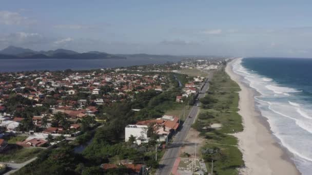 世界上漂亮的海滩Saquarema 巴西里约热内卢州 — 图库视频影像