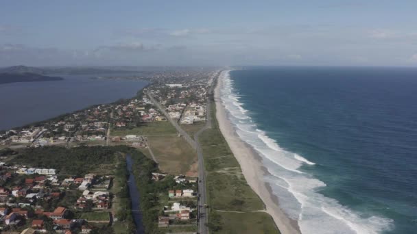Nádherné Pláže Světě Saquarema Stát Rio Janeiro Brazílie — Stock video