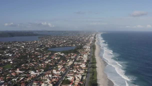 Underbara Stränder Världen Saquarema Delstaten Rio Janeiro Brasilien — Stockvideo