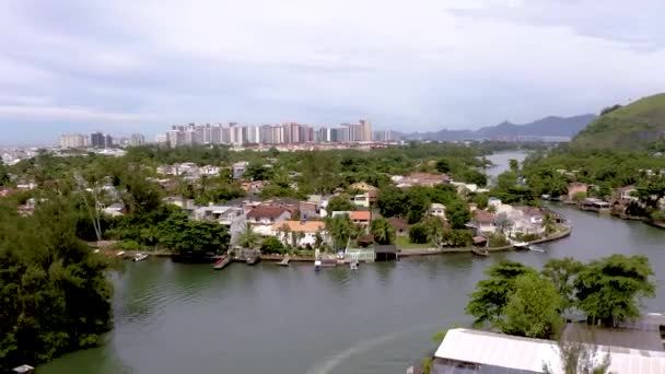 Rio Janeiro Brazil Barra Tijuca District Gigola Island — Stock Video